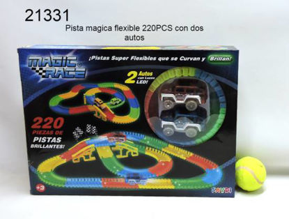 Imagen de PISTA MAGICA FLEXIBLE 220PCS 2AUTOS 8.24